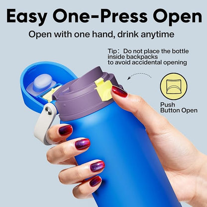 Insulated Water Bottle with Straw - Image 5