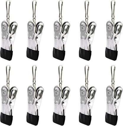10PCS Small Clothes Pin with Hook by BERYLER