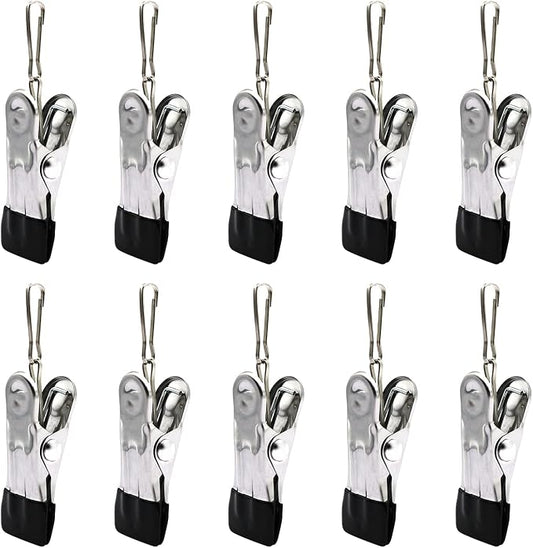 10PCS Small Clothes Pin with Hook by BERYLER
