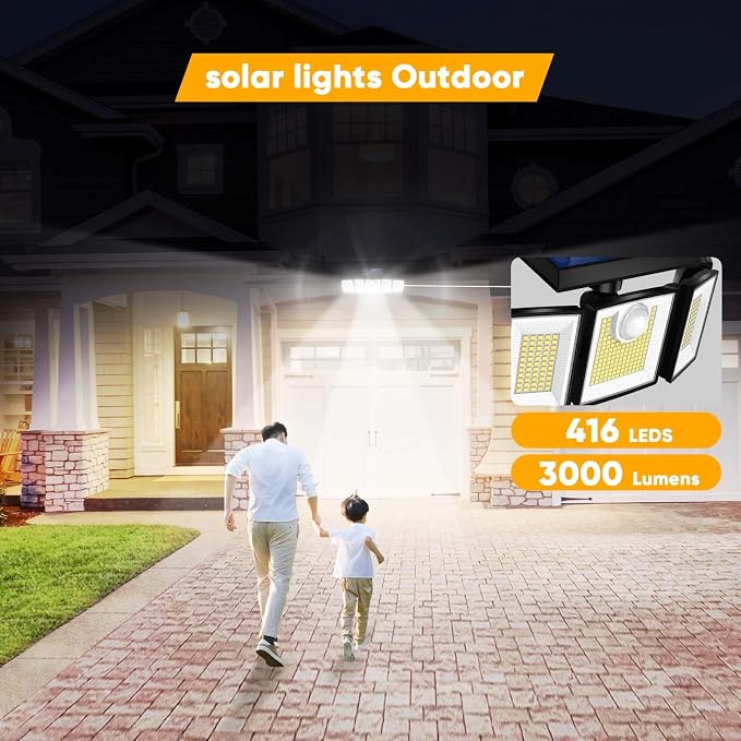 MDCMDCM Solar Lights Outdoor - Image 2