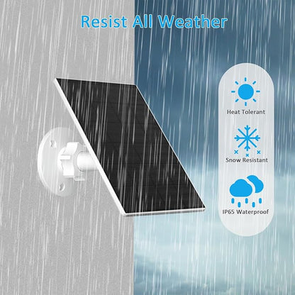 2W Solar Panel for Security Camera Outdoor, USB/USB-C Charger - Image 4