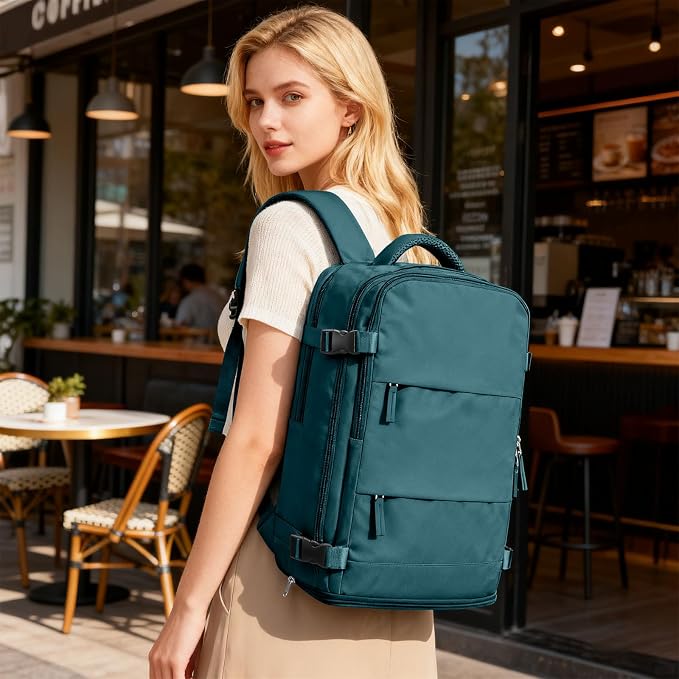 coofay Large Travel Backpack For Women Men Airline Approved Carry On Backpack - Image 2