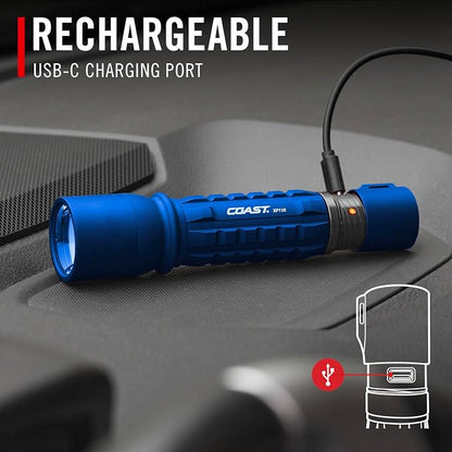 Coast XP11R 2600 Lumen USB-C Rechargeable LED Flashlight - Image 11