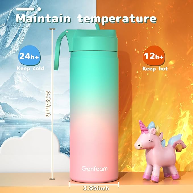 Kids Water Bottle, Stainless Steel Vacuum Insulated cup, Kids Water Bottle - Image 5