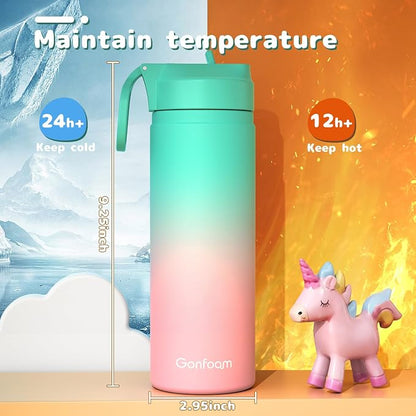 Kids Water Bottle, Stainless Steel Vacuum Insulated cup, Kids Water Bottle - Image 5
