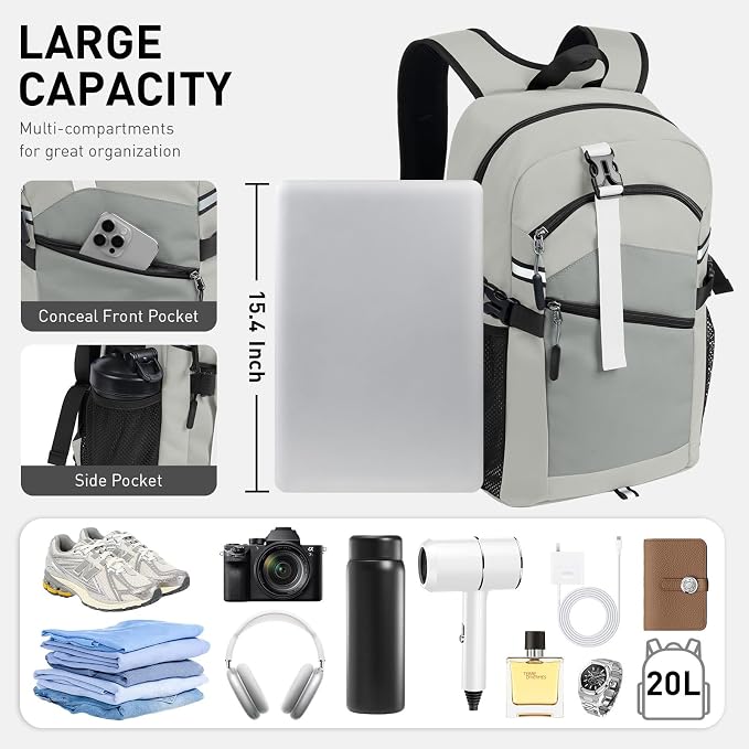 Small Hiking Backpack, 20L Lightweight Travel Daypack, Traveling and Outdoor - Image 2