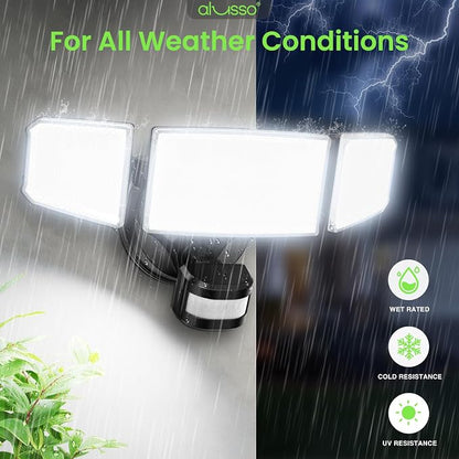 ALUSSO Motion Sensor Outdoor Lights Hardwired, Flood Lights Outdoor 120V - Image 9