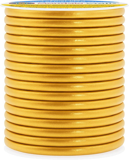 Mandala Crafts Round Genuine Gold Leather Cord - Image 2