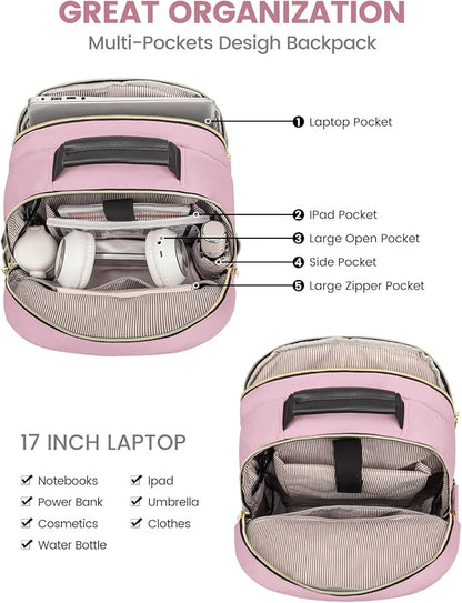 LOVEVOOK Laptop Backpack for Women, Travel Computer Work Bags - Image 3