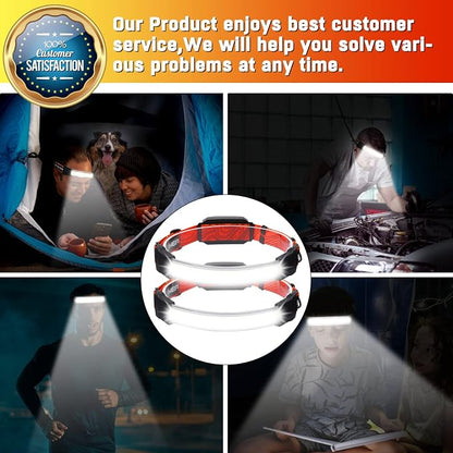 Rechargeable Headlamp, Super Bright 1500 Lumens 6 Modes Head Lamp Led - Image 8