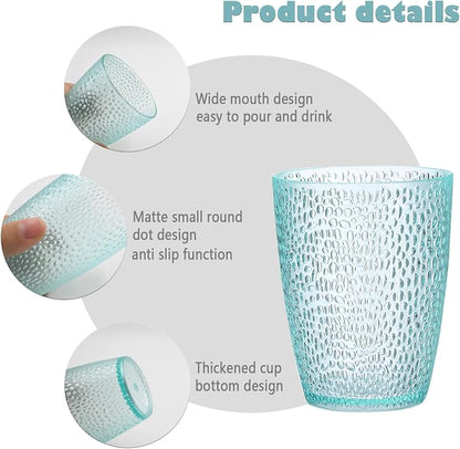 4 PCS Colored Plastic Drinking Glasses, Reusable Acrylic Drinking Cups - Image 4
