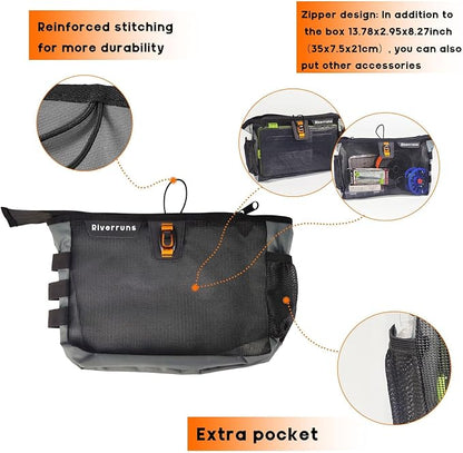 5001 Mesh Storage Kayak Storage Comparments Attaches to Kayak Seat or T-Track - Image 2