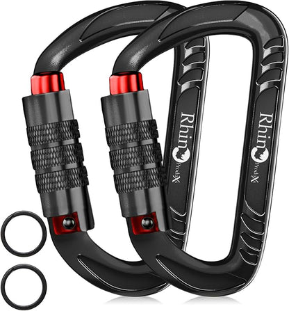 Rhino Produxs 12kN Heavy Duty Carabiner Clips, by Rhino+Produxs