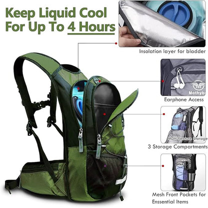 Mothybot Hydration Pack, Insulated Hydration Backpack - Image 2