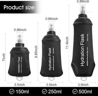 WILDREEDS 150ml Soft Flask, TPU Collapsible Soft Water Bottle - Image 2