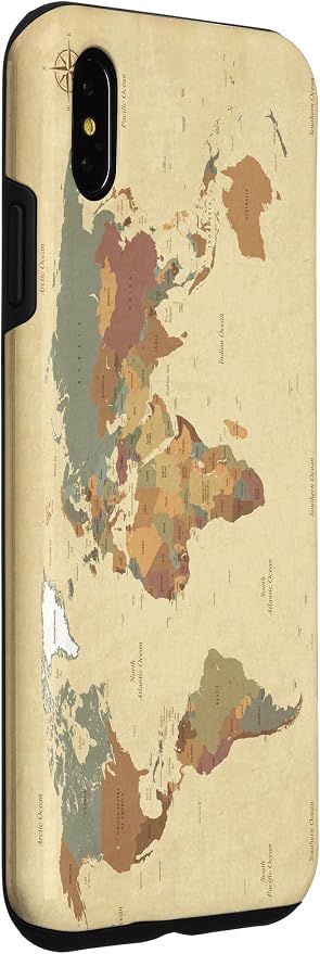 Globe Map Smartphone Cell Cover Gift World Map Pattern Phone Case - Image 3