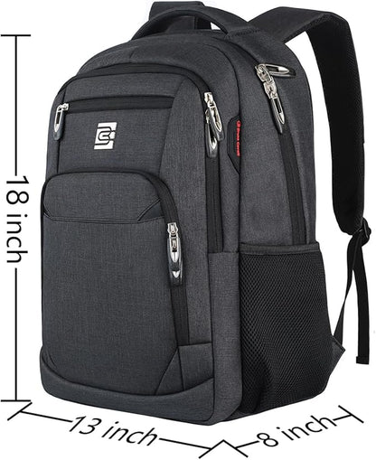 Volher Laptop Backpack, Business Travel Anti Theft Slim Durable Laptops Backpack - Image 3