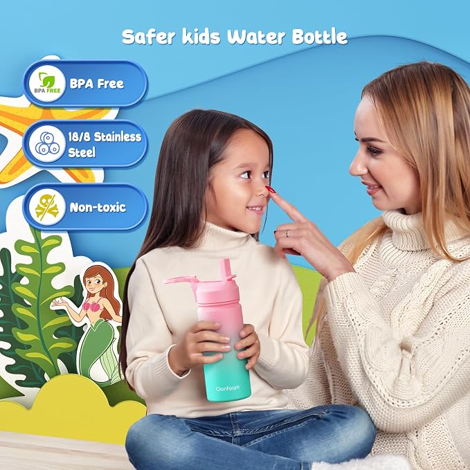 Kids Water Bottle, 16oz Kids Water Bottle - Image 4