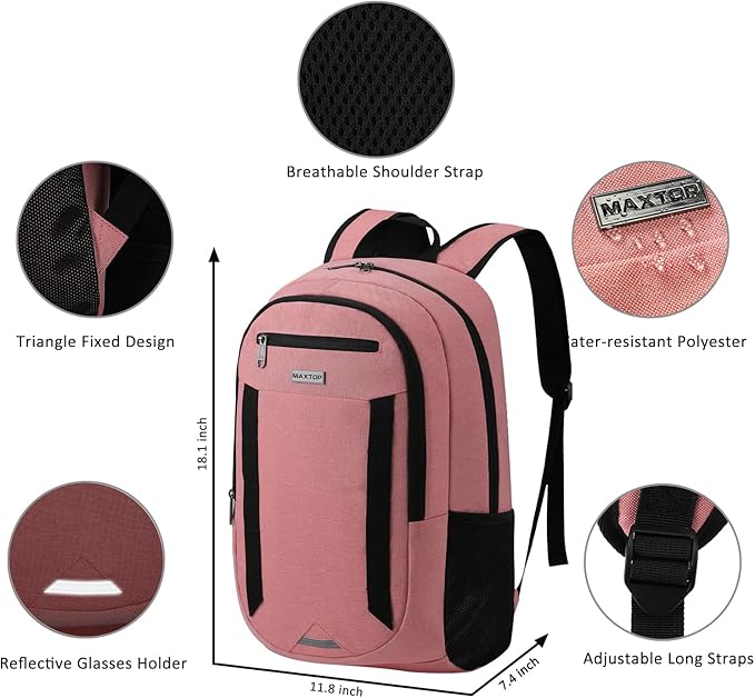 MAXTOP Travel Laptop Backpack Business Anti-theft Backpacks Water Resistant - Image 3