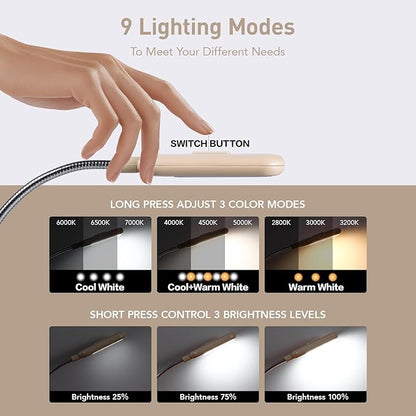 VAVOFO Rechargeable Book Light for Reading in Bed Kids, 7 LED Reading Light - Image 3
