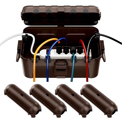 RESTMO 5-Piece Outdoor Waterproof Electrical Box Set – 12.5" x 8.5" x 5" Large by Restmo