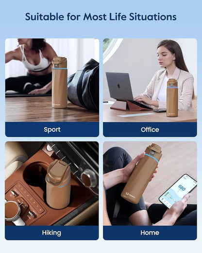 BOOST Smart Water Bottle that Reminds You to Drink, 24oz BPA-Free Stainless - Image 8