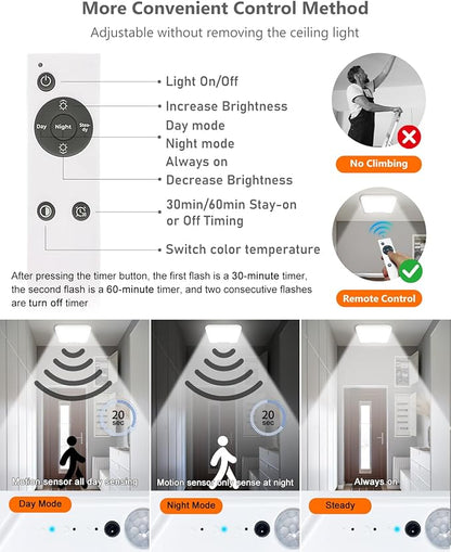 Rechargeable Motion Sensor Ceiling Light - Image 6