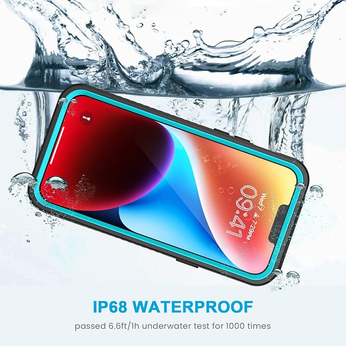 Lanhiem for iPhone 14 Plus Case, IP68 Waterproof Dustproof Shockproof - Image 4
