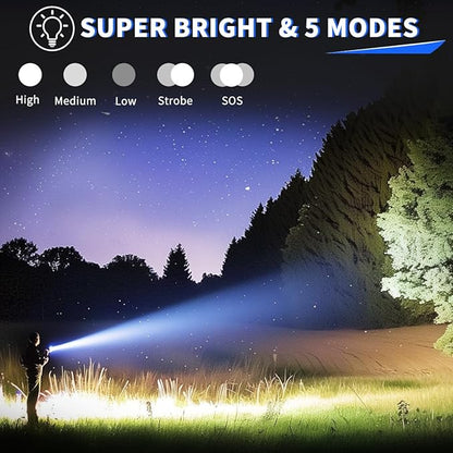 UUYEE 3Pack Rechargeable Flashlights High Lumens, Super Bright Flashlight - Image 2
