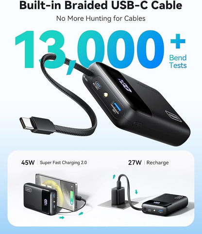 INIU 20000mAh Power Bank, Small Portable Charger, 45W PD Fast Charging Battery - Image 5