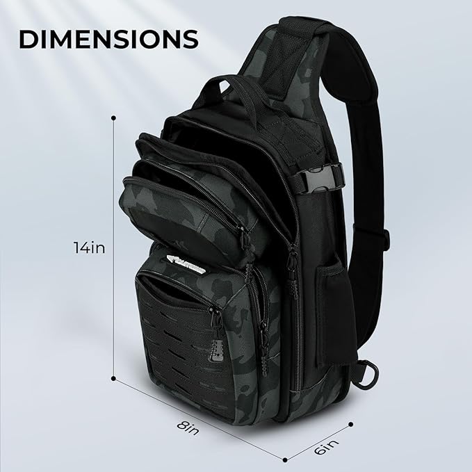 KastKing BlowBak Tactical Sling Tackle Bag-Lightweight Fishing Backpack Storge - Image 3