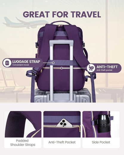 LOVEVOOK Travel Backpack for Women & Men 40L, Airline Approved Carry On - Image 6