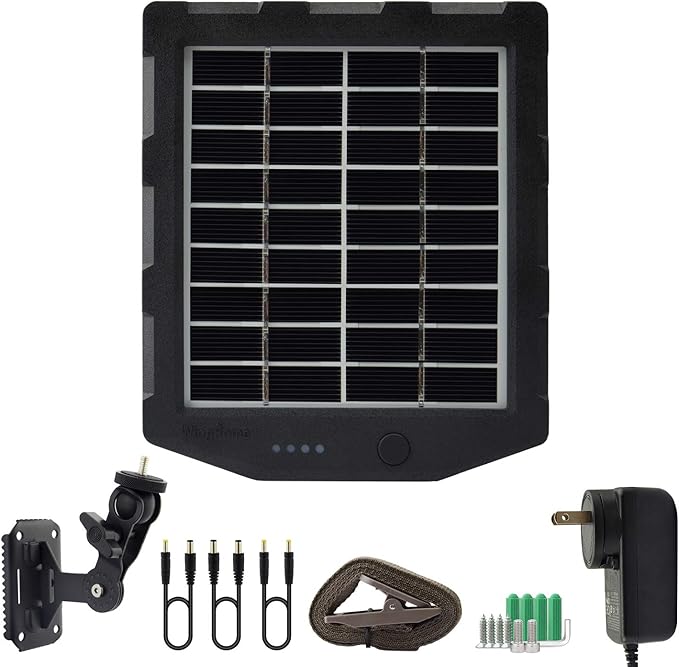 Trail Camera Solar Panel, WingHome Solar Battery Charger Kit 12V/1A 6V/1.5A - Image 4