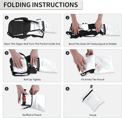 Hiking Backpack 10L/15L Small Daypack Lightweight Packable Travel Foldable - Image 6