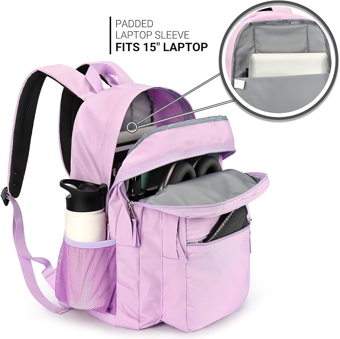 ZORFIN 26L Backpack for College, and Travel: Water Resistant Bookbag - Image 4