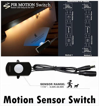 Sensky 19.7ft/6m Motion Activated LED Strip Light Kit Flexible LED Strip Motion - Image 3