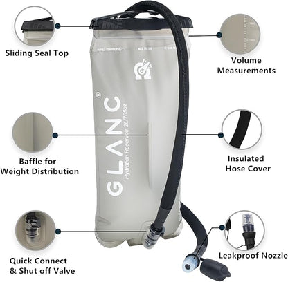 GLANC Hydration Bladder - 2L Water Bladder - Image 5