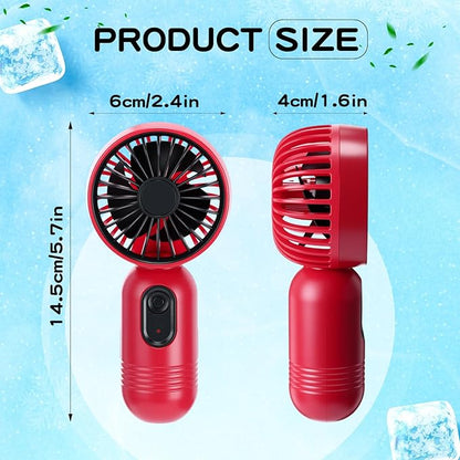 Rossesay 6 Pcs Mini Portable Fan Bulk Cute Handheld Lightweight Small Little - Image 2