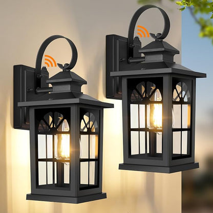 2-Pack Dusk to Dawn Outdoor Wall Light Fixtures, Aluminum Exterior Lighting - Image 8