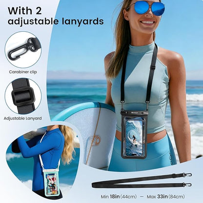 Niveaya 2 Pack IPX8 Waterproof Phone Pouch, Large Space Cell Phone Pouch - Image 6