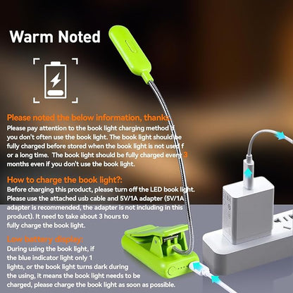 VAVOFO Rechargeable Book Light for Reading in Bed Kids, 7 LED Reading Light - Image 5