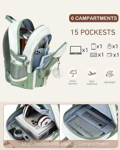 Hidds Laptop Backpack For College Women Elementary Middle High School Bag Teen - Image 3