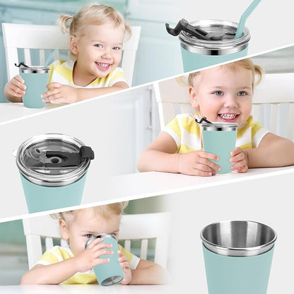 Kids Cups with Straws and Lids Leak Proof, 12oz Sippy Cups - Image 6