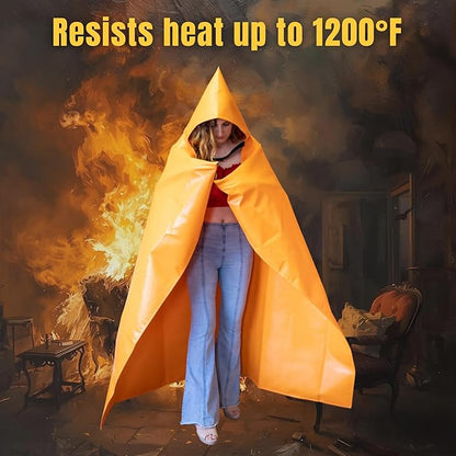 Fire Blanket -Certified 1200F Extra Thick, Glow In The Dark Fireproof Emergency - Image 4