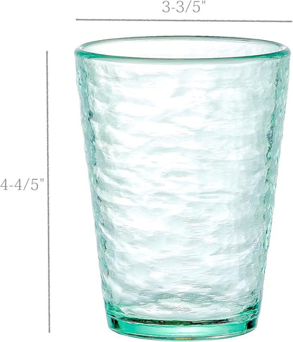 KLIFA- RIPPLE- 16 ounce, Acrylic Tumbler Drinking Glasses Cups, Stackable - Image 8
