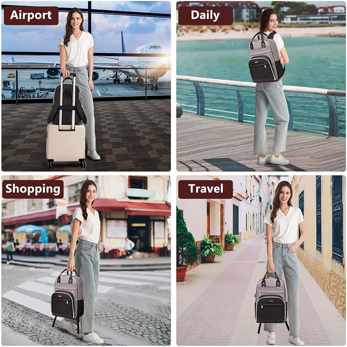 bagswan Laptop Backpack for Women/Men, Fits 15.6 Inch Laptop Bag, Fashion - Image 6