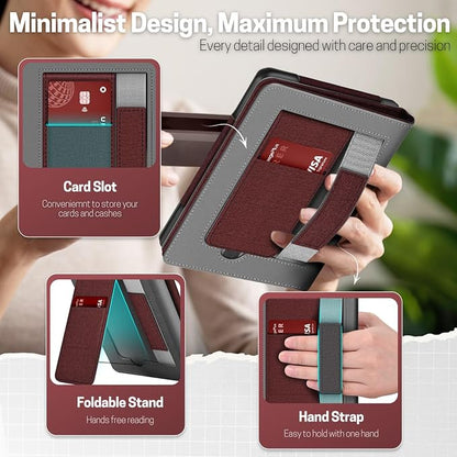 TNP Stand Case with Strap for Kindle Paperwhite 12th Gen 2024 / Kindle - Image 3
