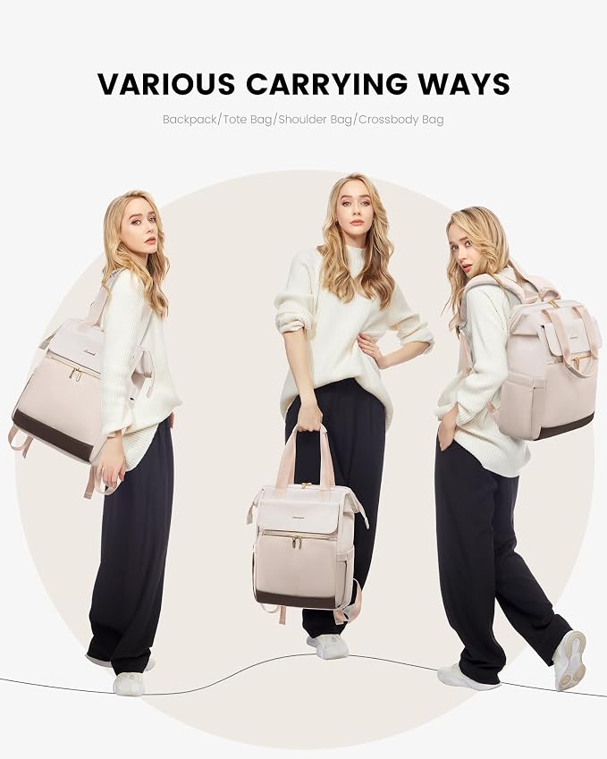 LOVEVOOK Laptop Backpack for Women, 15.6 Inch Work Laptop Bag - Image 6