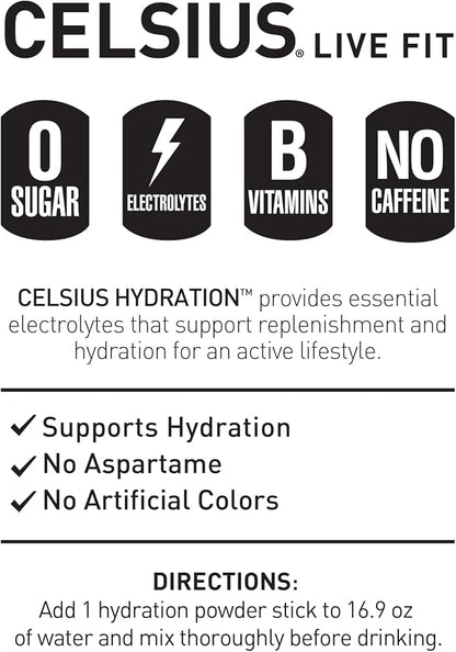 CELSIUS Hydration™ Strawberry Watermelon, Sugar Free Electrolyte Hydration - Image 4