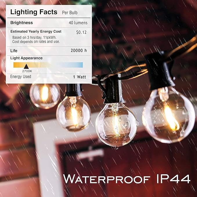 Outdoor String Lights 200FT Waterproof Globe String Lights - Image 9